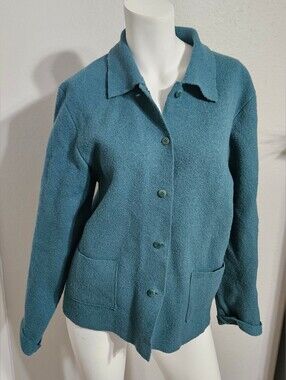 Eileen Fisher Women’s 100% Wool Blazer Jacket Size M